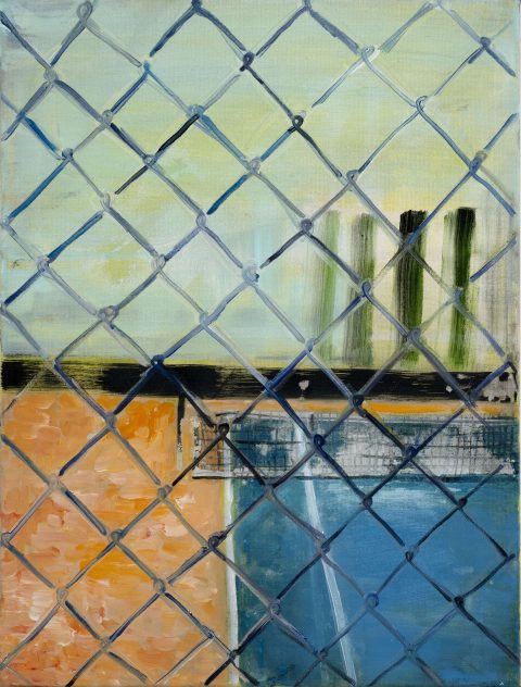 2025 Tennis court ,
Acrylic on canvas,
45 x 60cm,
2025